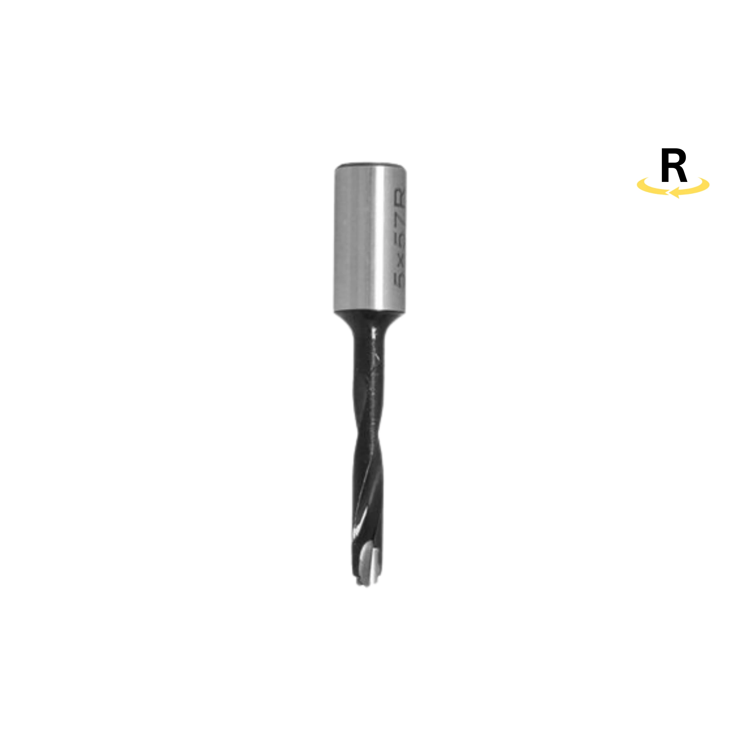 Leitz HW-Dübellochbohrer D5mm, Gesamtlänge: 70mm, rechts Leitz HW-Dübellochbohrer D5mm, Gesamtlänge: 70mm, rechts