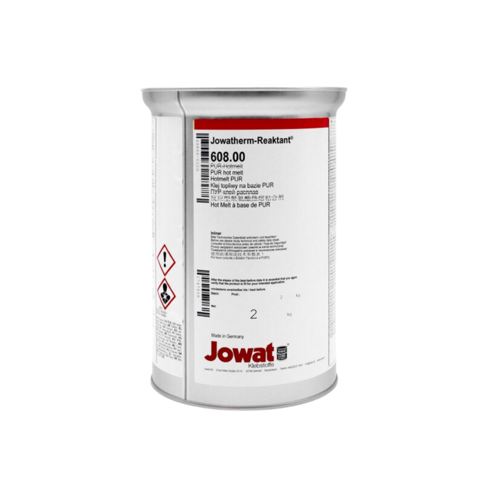 Jowatherm 608.00 PUR Kantenschmelzklebstoff transparent 2 kg/Dose Jowatherm 608.00 PUR Kantenschmelzklebstoff transparent 2 kg/Dose