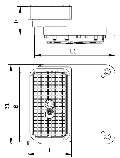 Technische Zeichnung Schmalz Blocksauger VCBL-B-HD 140x130x74 S-360-15 TV GS10011205392