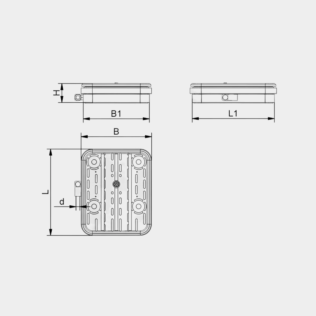 Schmalz blokzuiger VCBL-G-K1 140x115x30mm