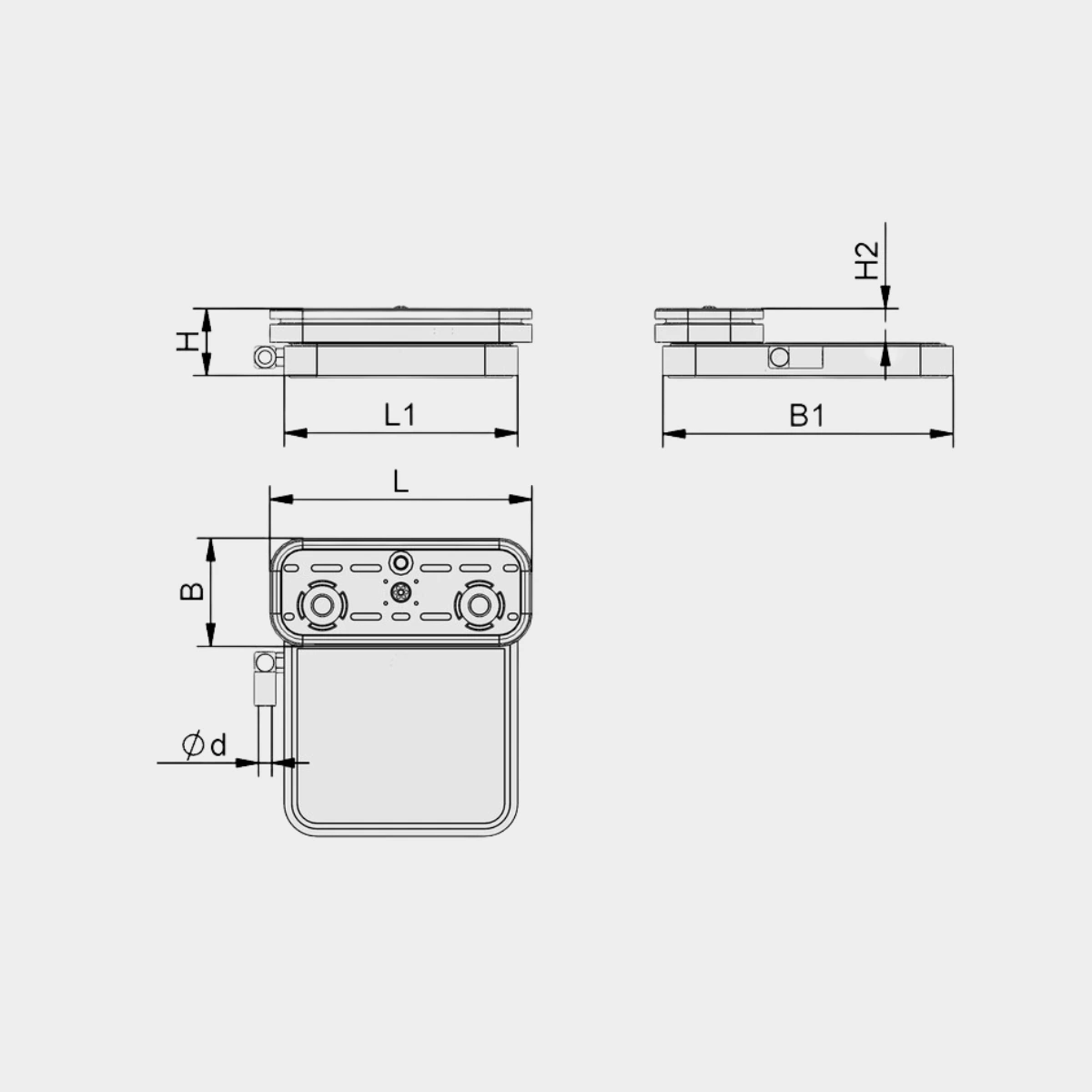 Schmalz ventouse bloc VCBL-G-K1 120x50x30mm